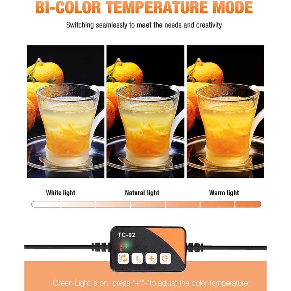 FOSITAN Bi-Color Dimmable Photo Light Box Kit, 32x32 inch80x80 cm Photo Studio - Picture 6 of 9